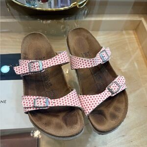 Stylish Pink Polka Dot Sandals